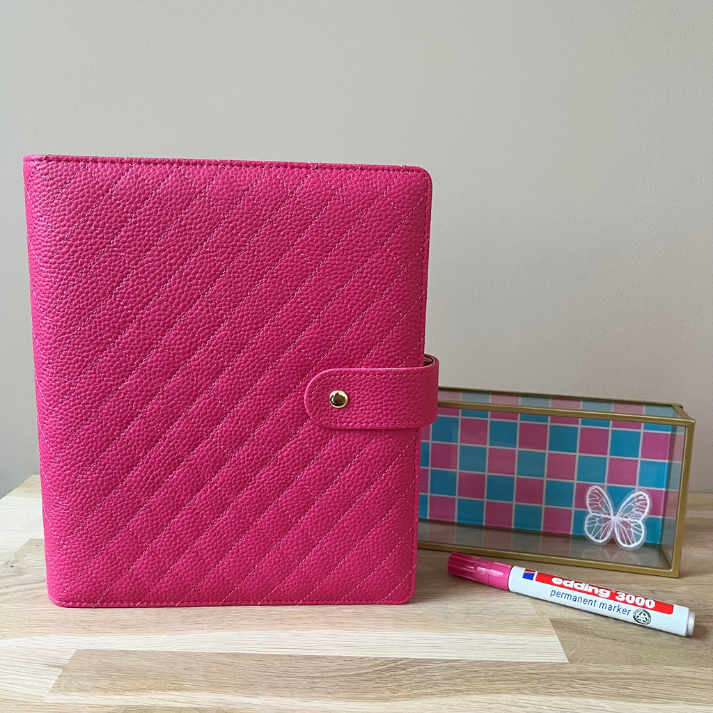 Quilted pebble budgetbinder A5