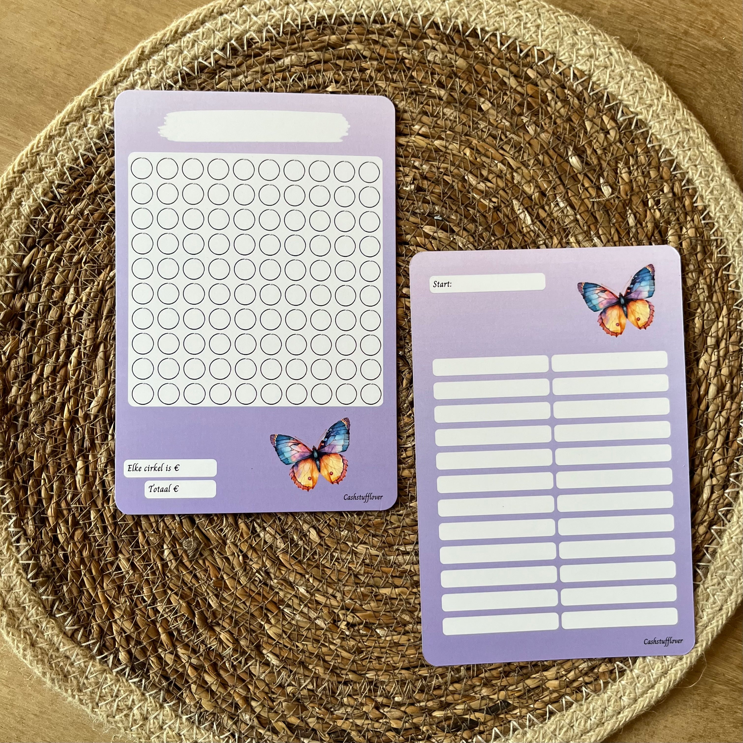 Doelen sparen vlinders A5