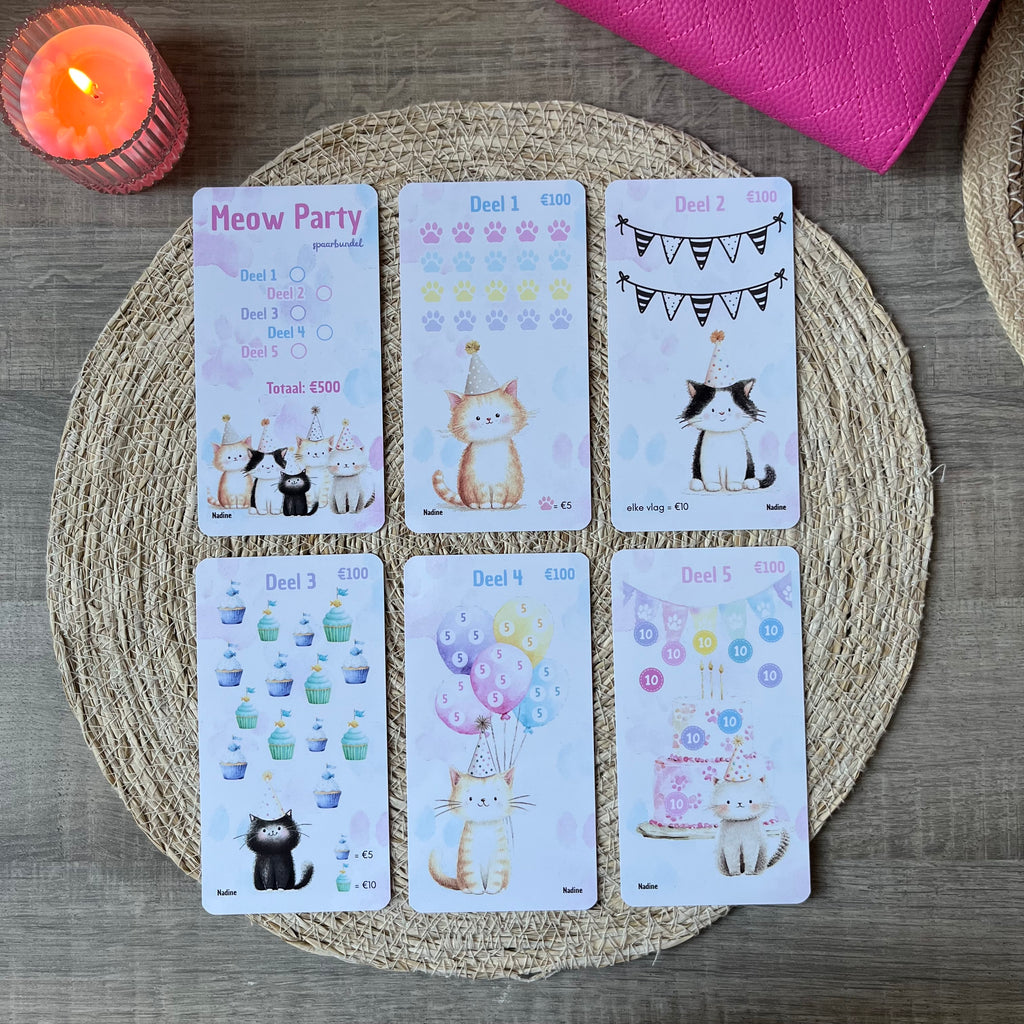 Meow Party spaarbundel A6