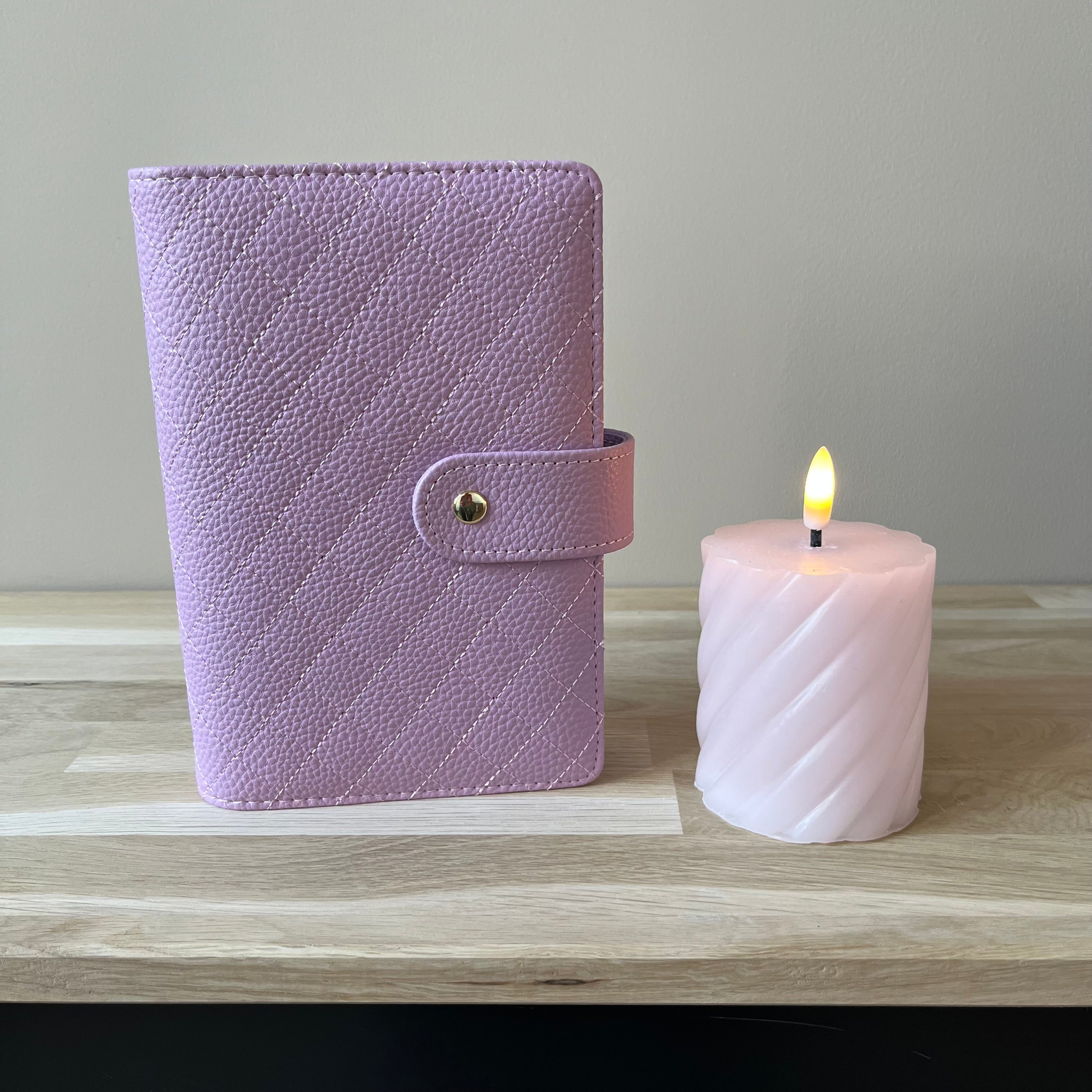Quilted pebble budgetbinder A6