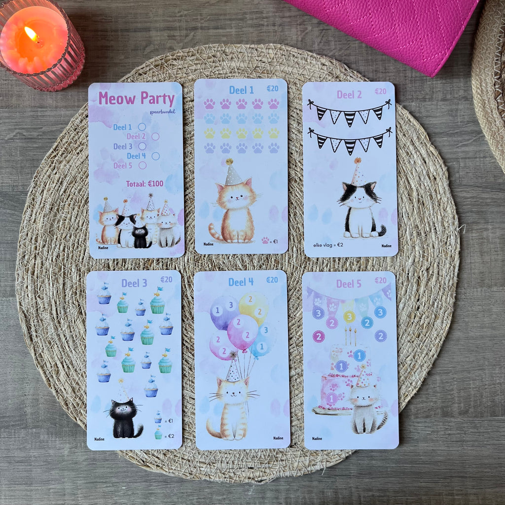 Meow Party spaarbundel A6