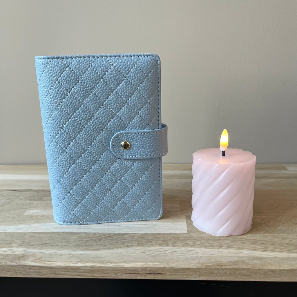 Quilted pebble budgetbinder A6