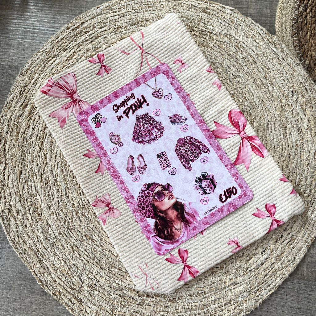 Etui roze strikjes