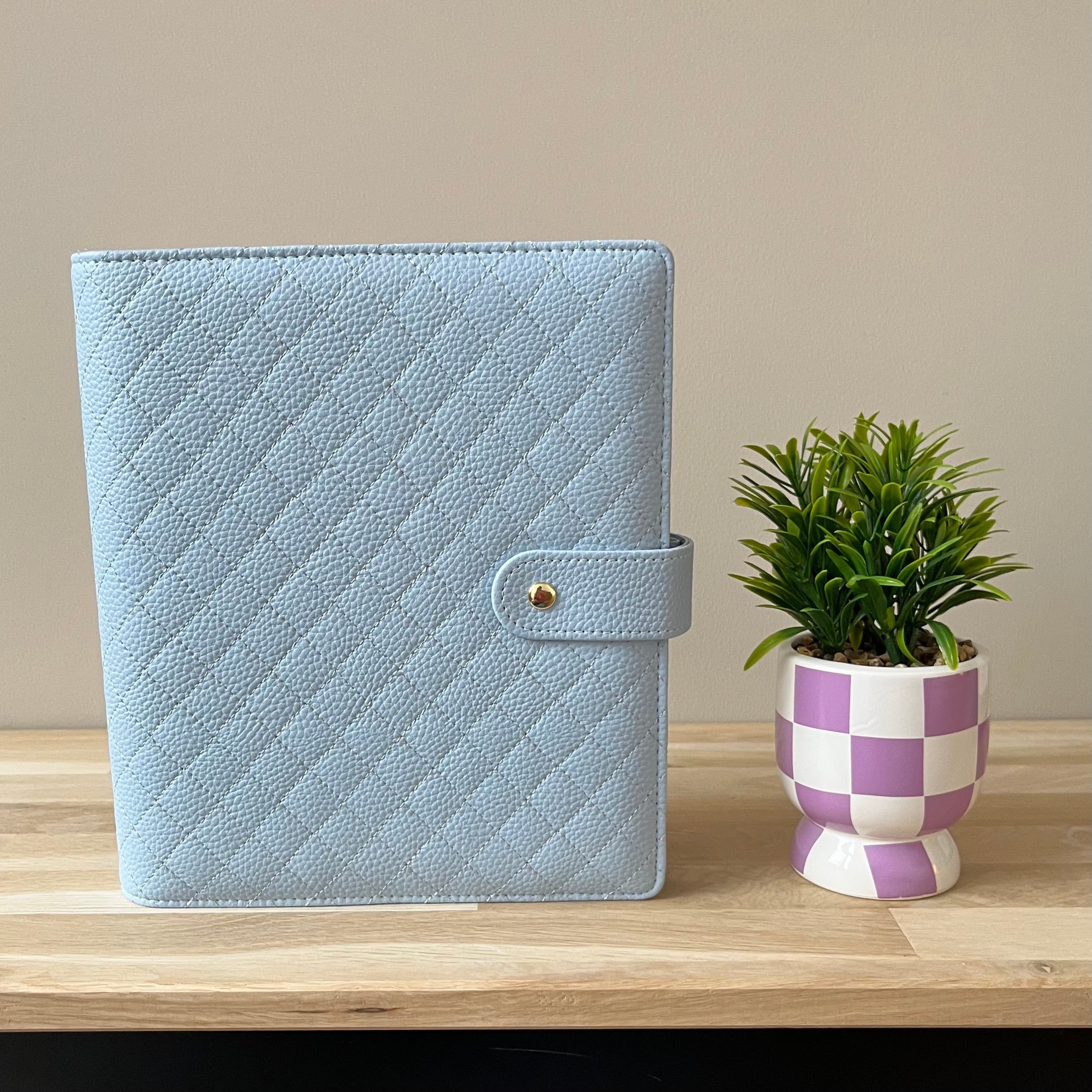 Quilted pebble budgetbinder A5