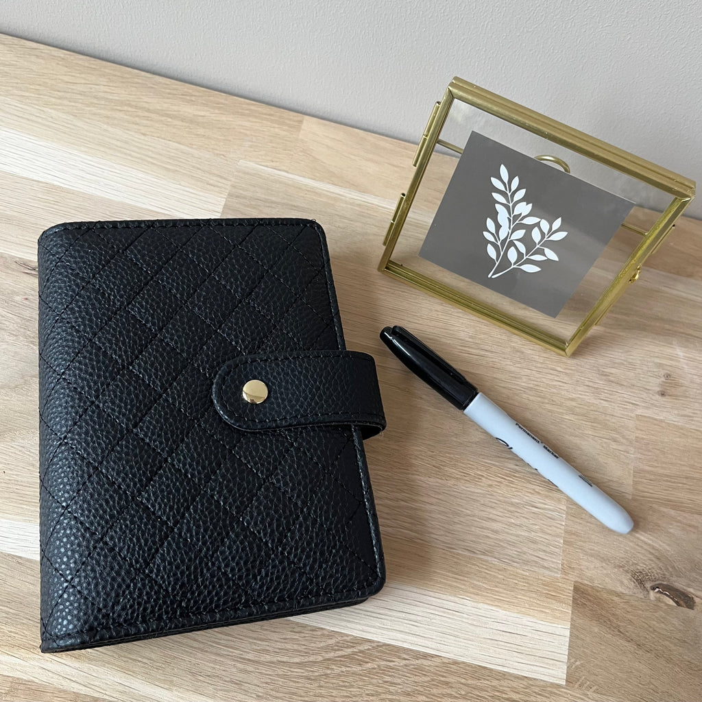 Quilted pebble budgetbinder A7