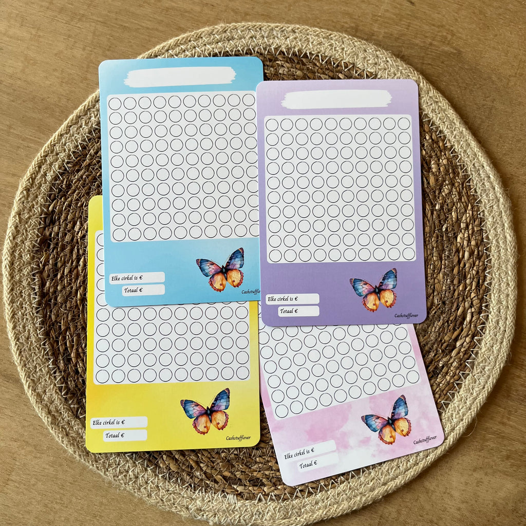 Doelen sparen vlinders A5