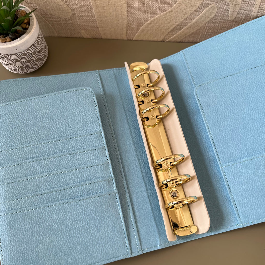 Pebble budget binder A6 - blauw