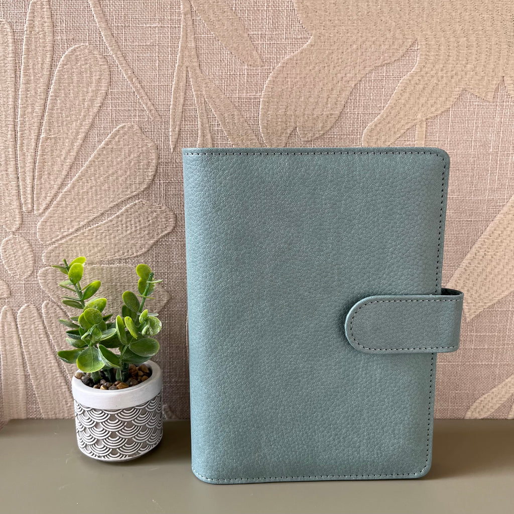 Pebble budget binder A6 - grijsgroen