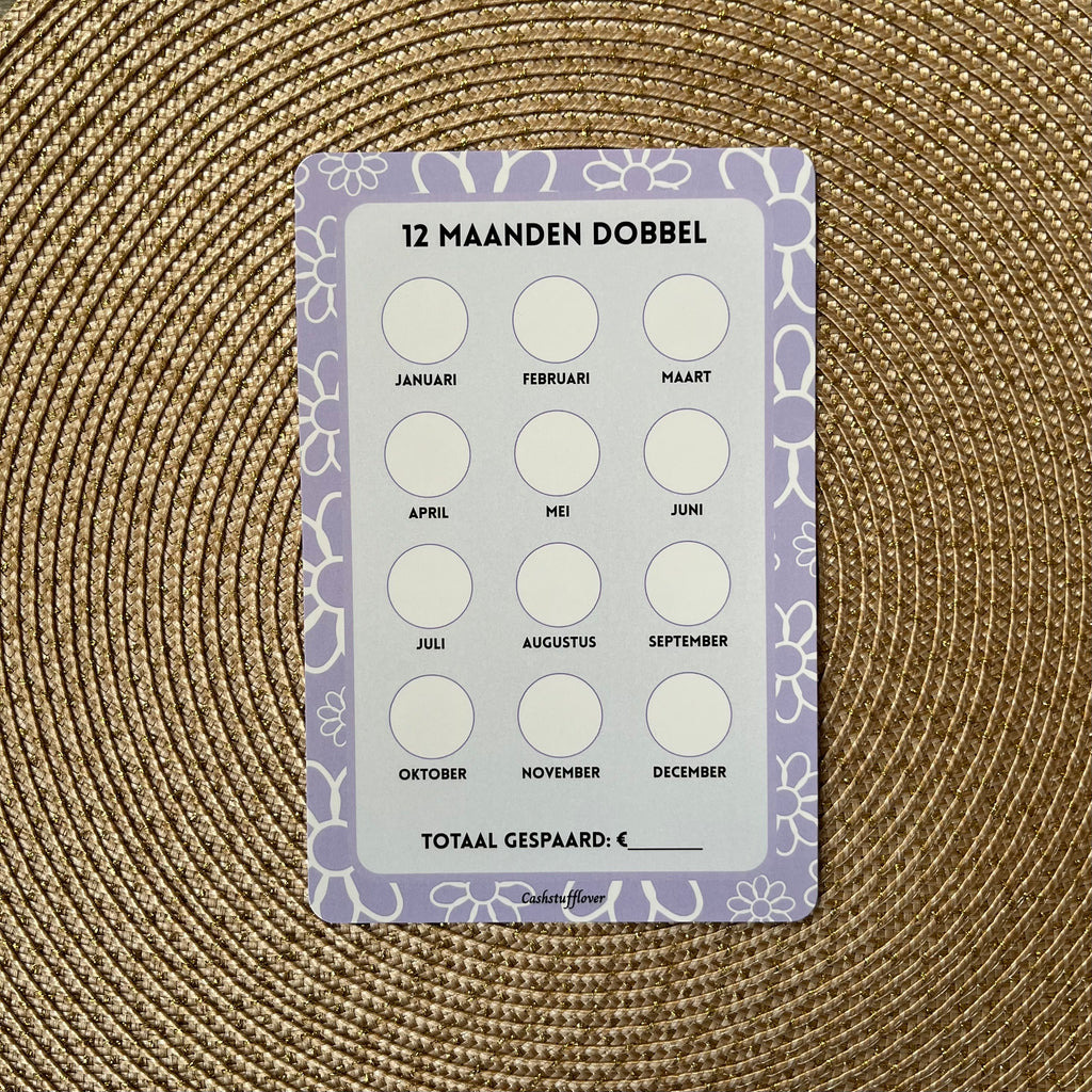 12 maanden dobbel A5