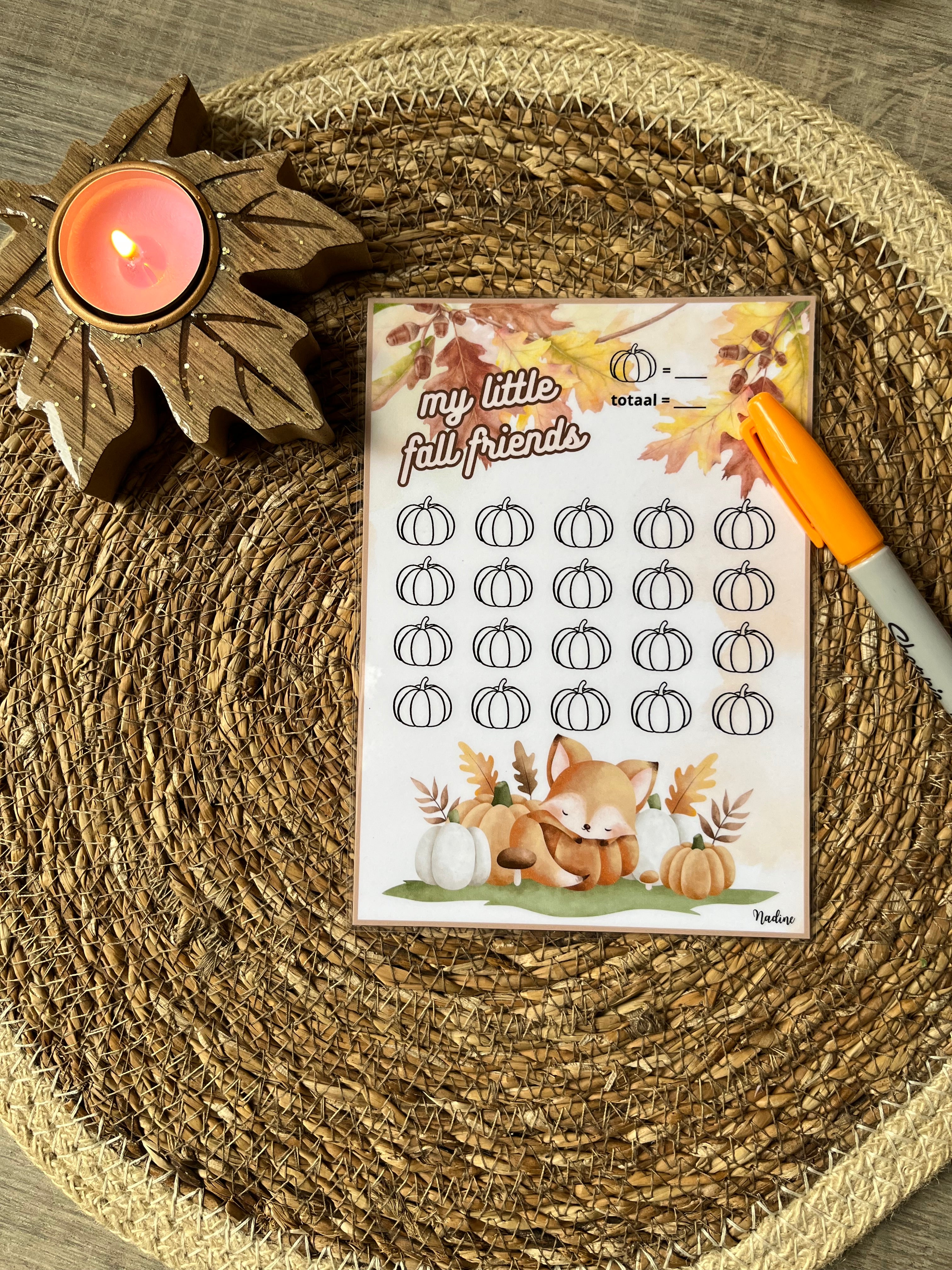 My little fall friends A5