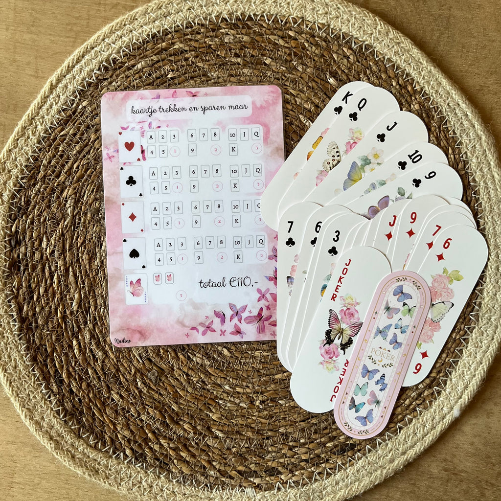 Kaartje trekken vlinder A5