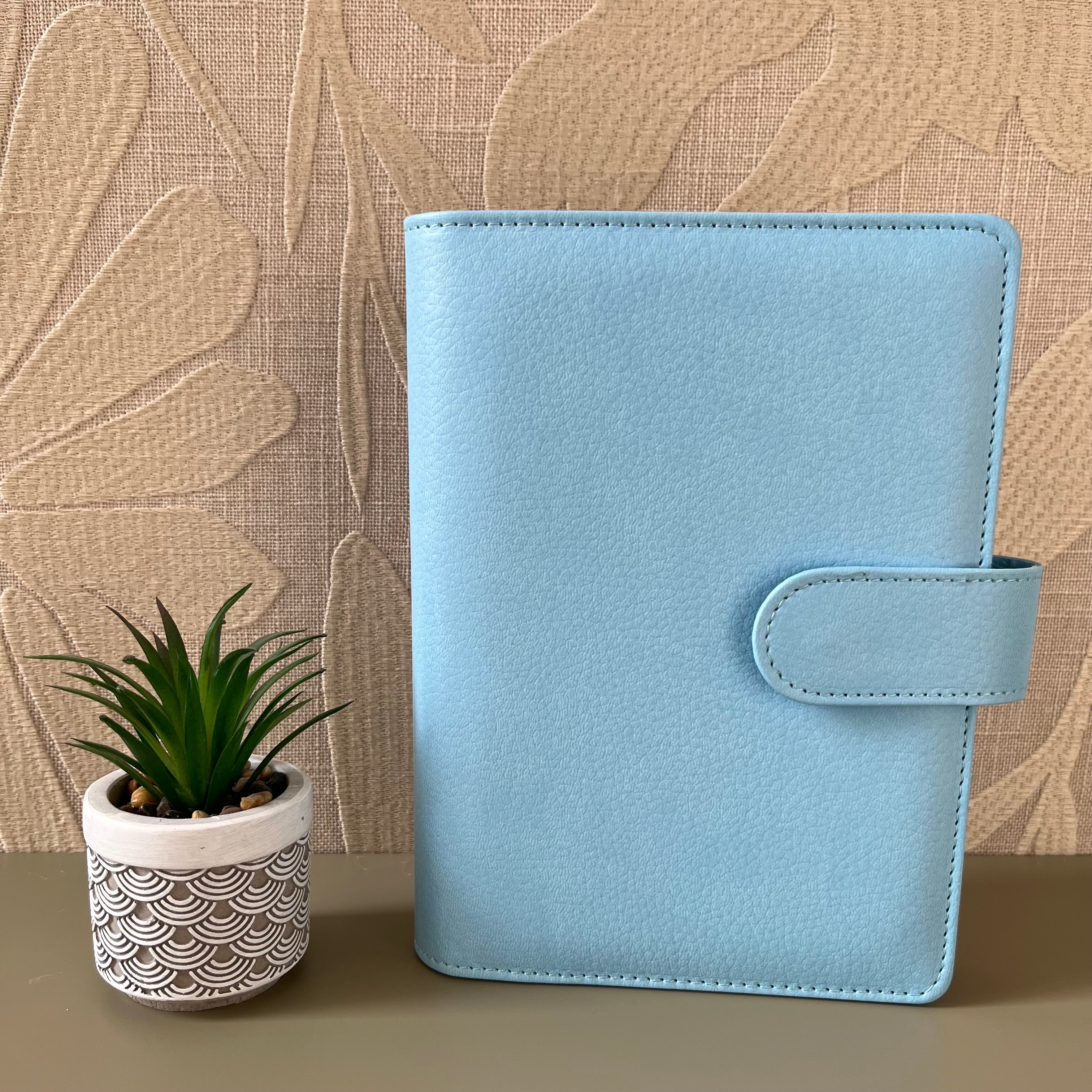 Pebble budget binder A6 - blauw