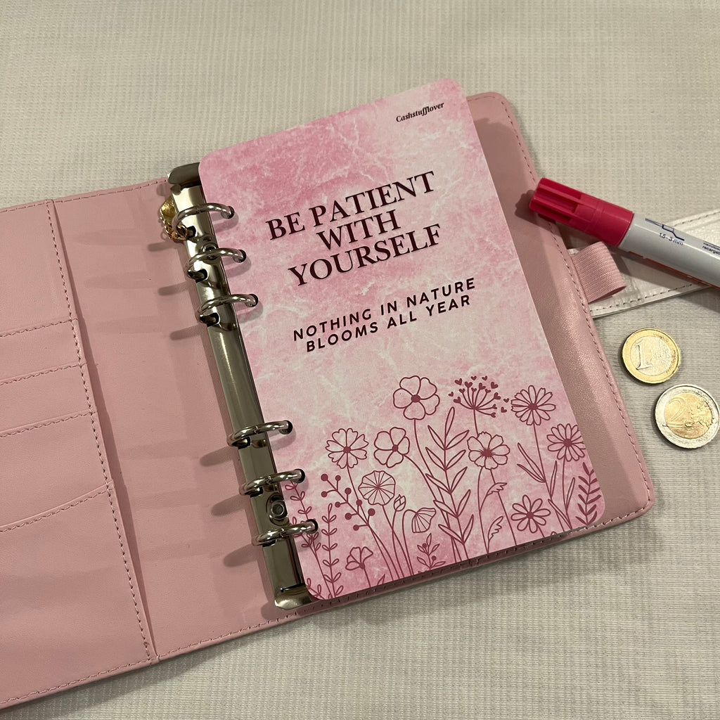 Be patient with yourself