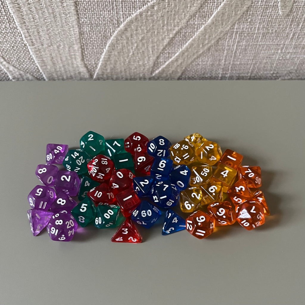 Setje mini-dobbelsteentjes