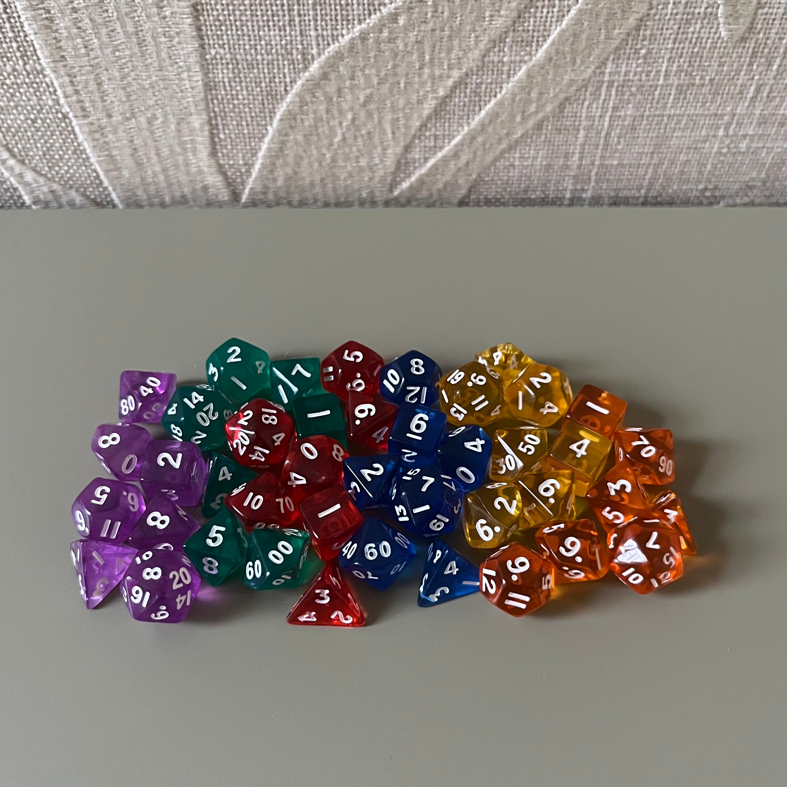 Setje mini-dobbelsteentjes