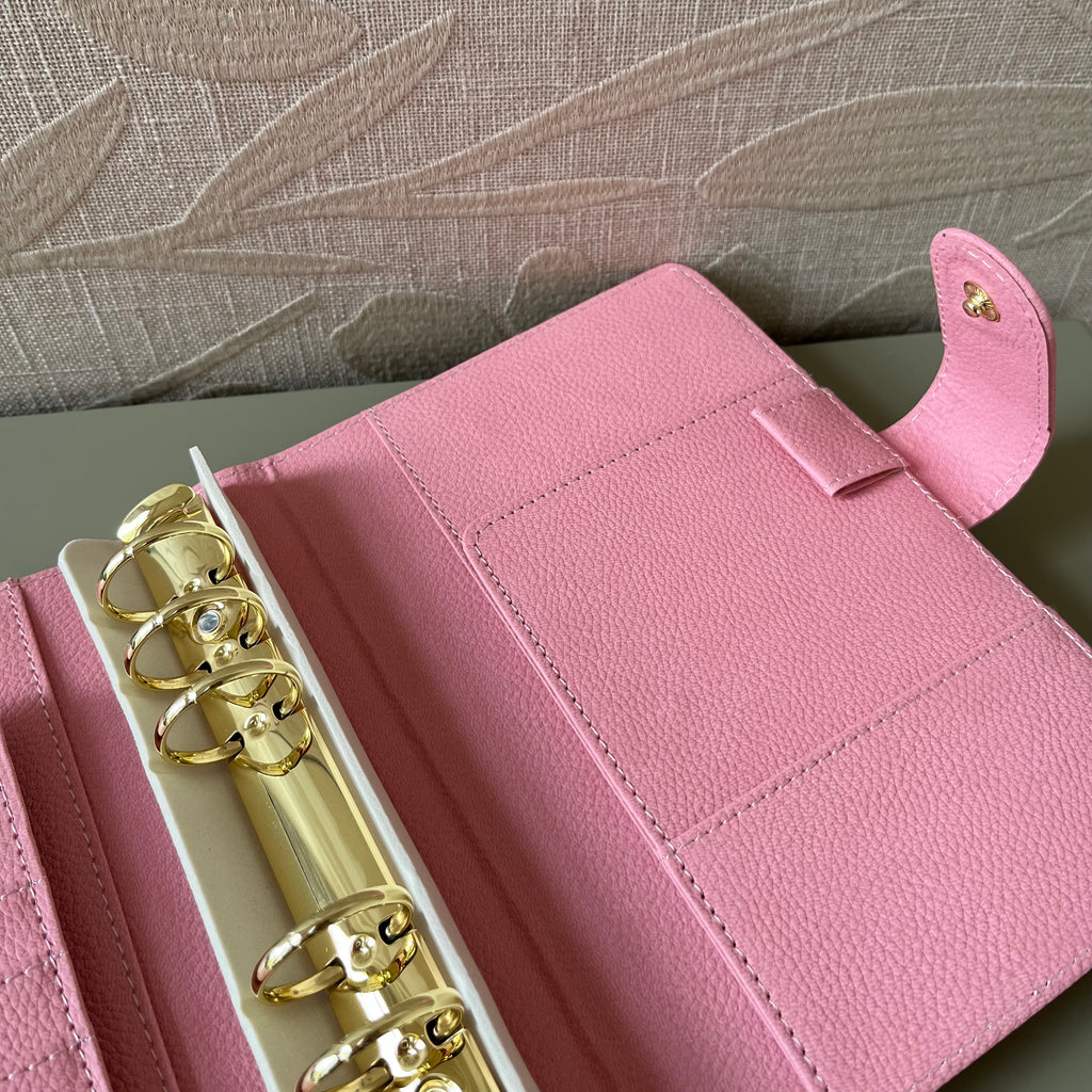 Pebble budget binder A6 - roze