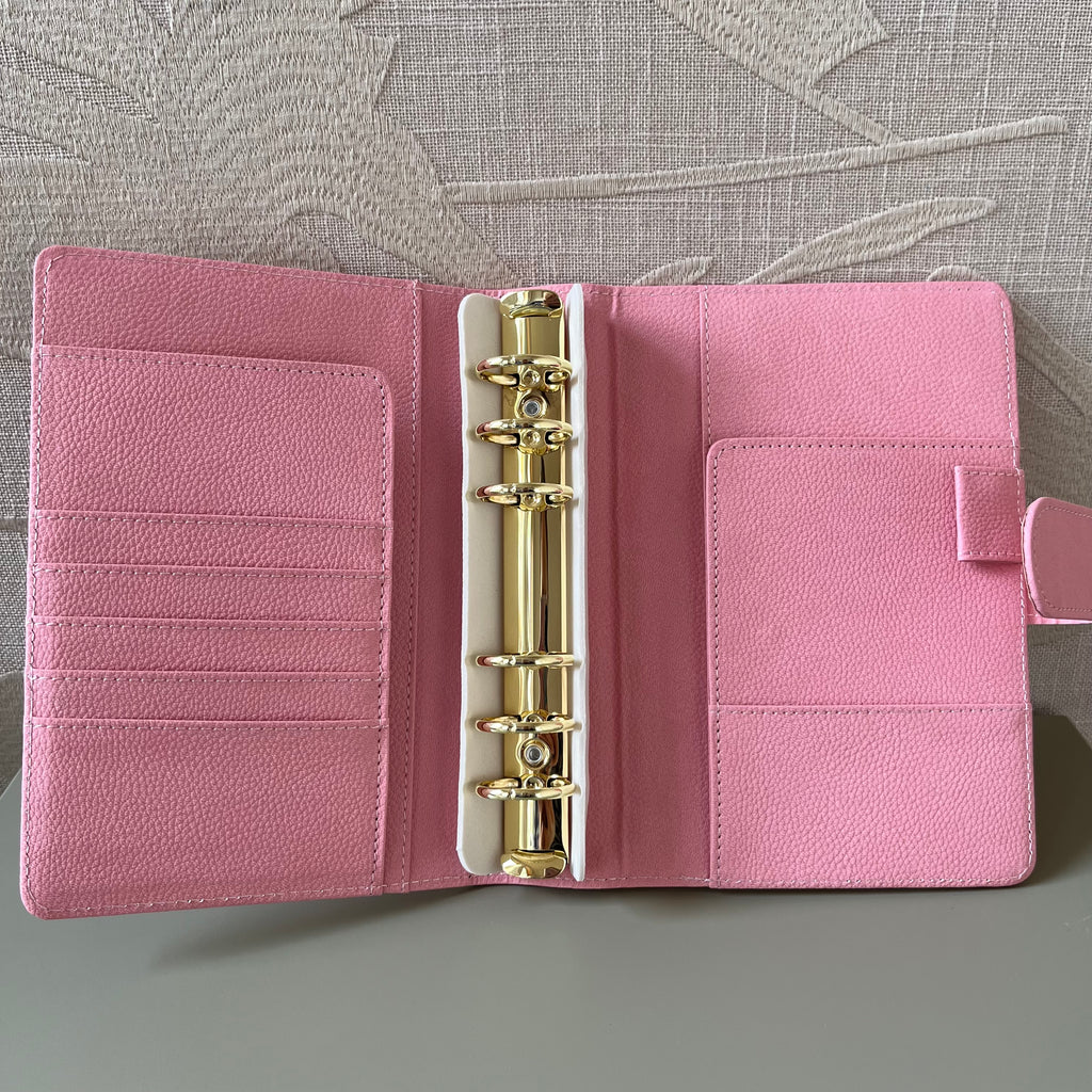 Pebble budget binder A6 - roze