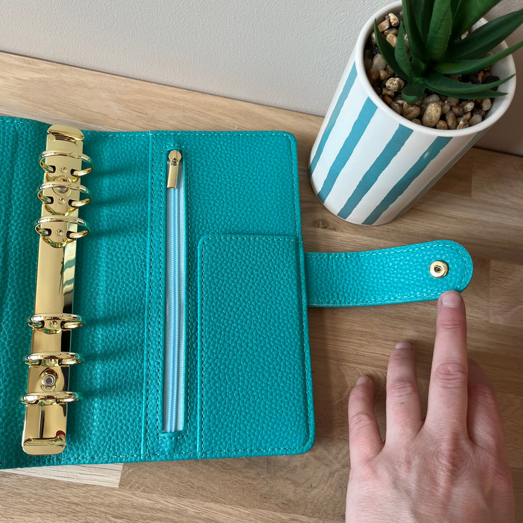 Quilted pebble budgetbinder A6