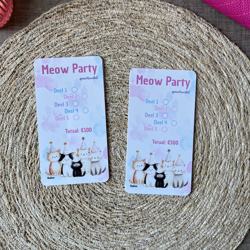 Meow Party spaarbundel A6