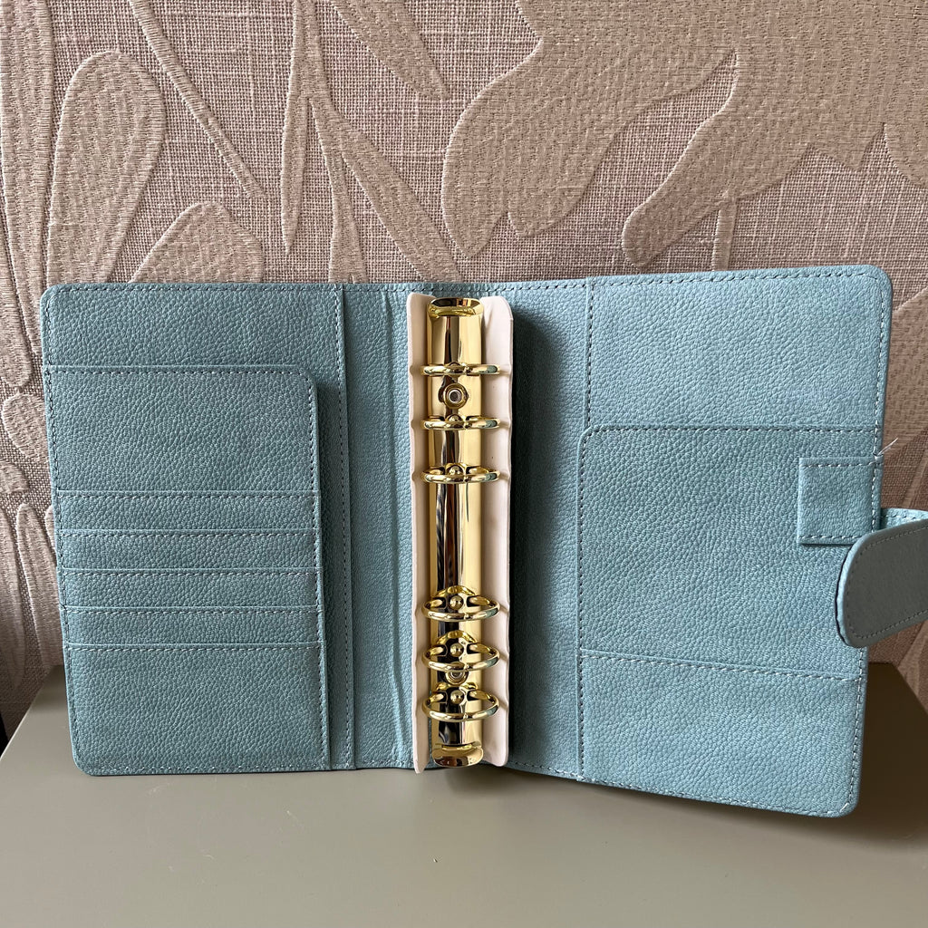 Pebble budget binder A6 - grijsgroen