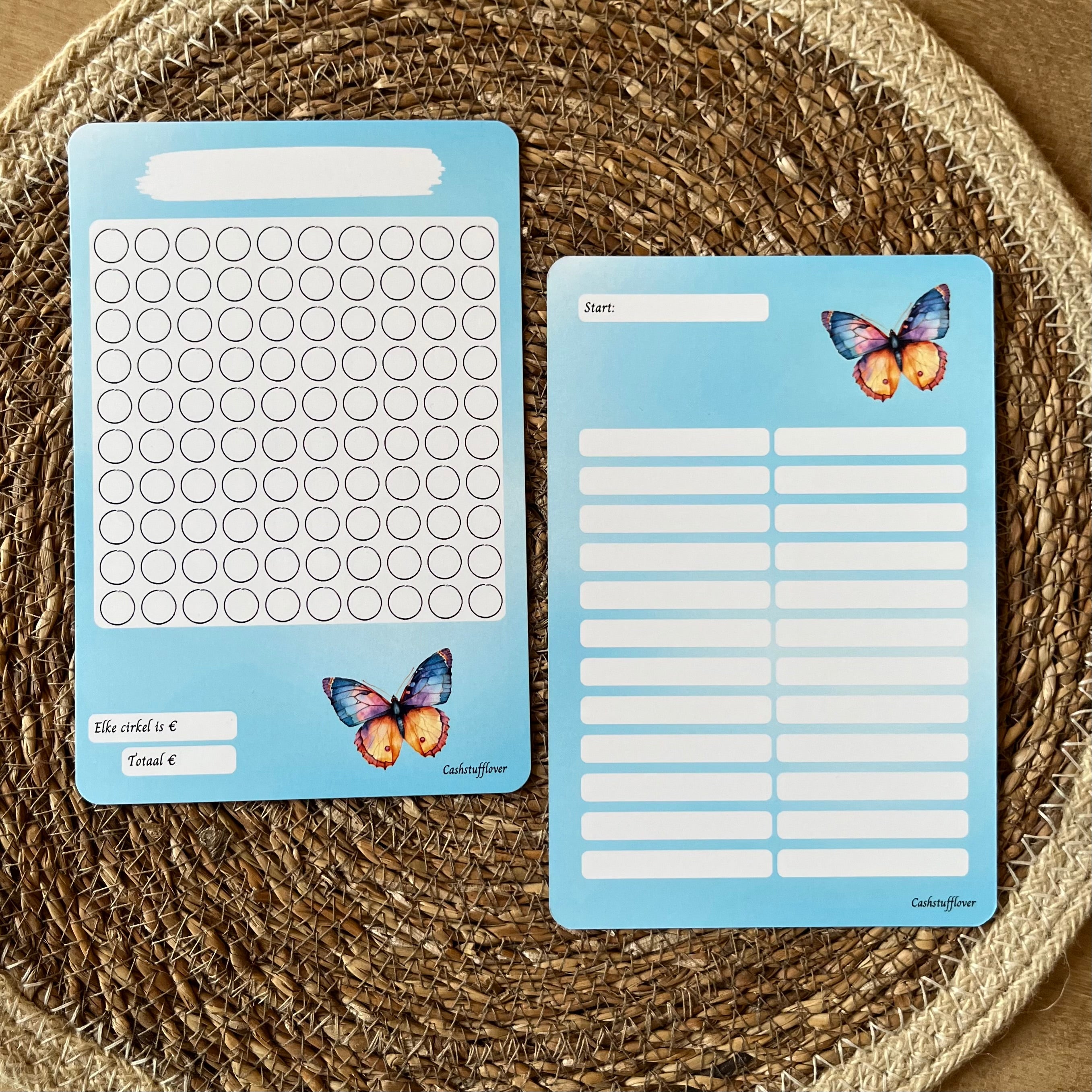 Doelen sparen vlinders A5