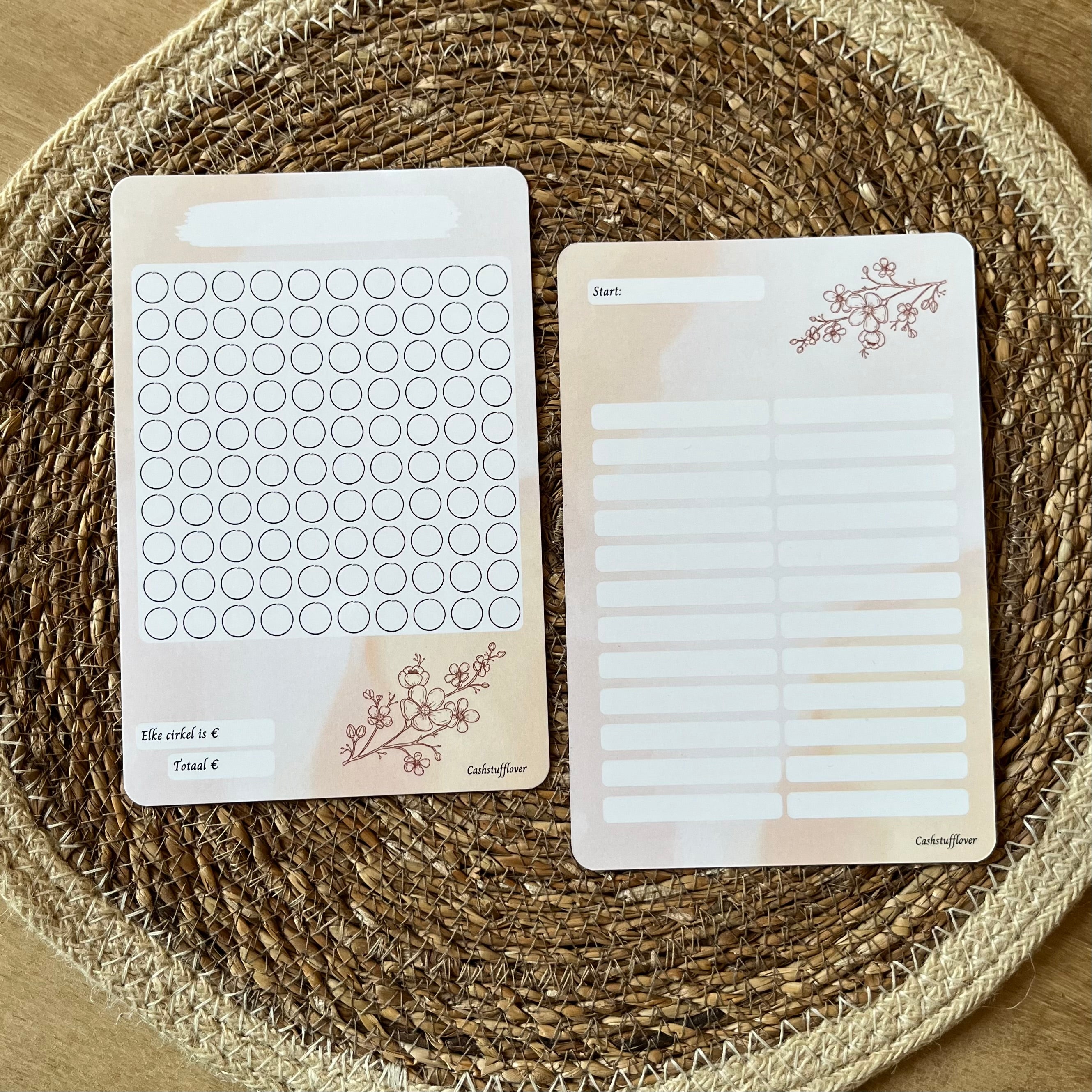 Doelen sparen beige A5