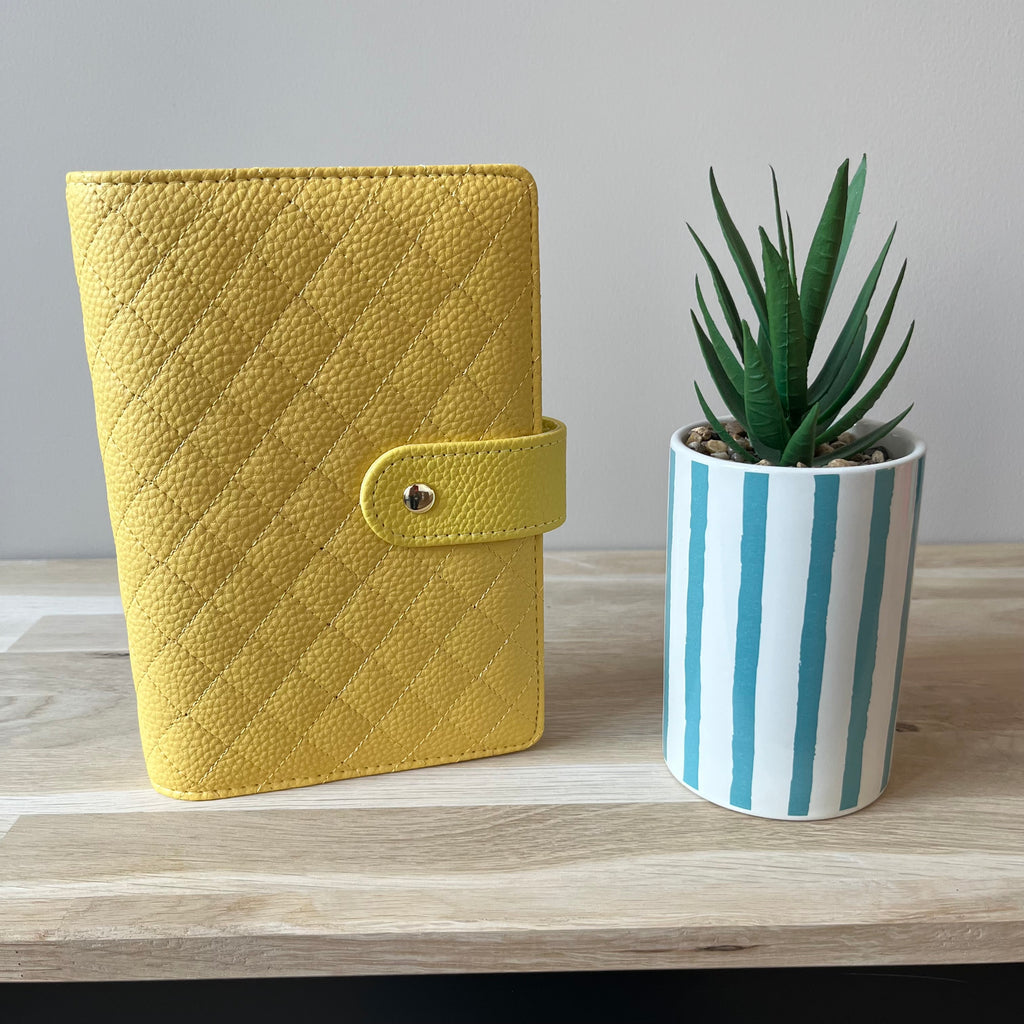 Quilted pebble budgetbinder A6
