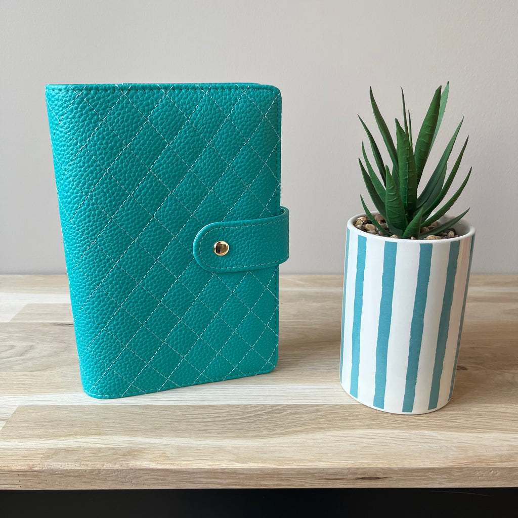 Quilted pebble budgetbinder A6