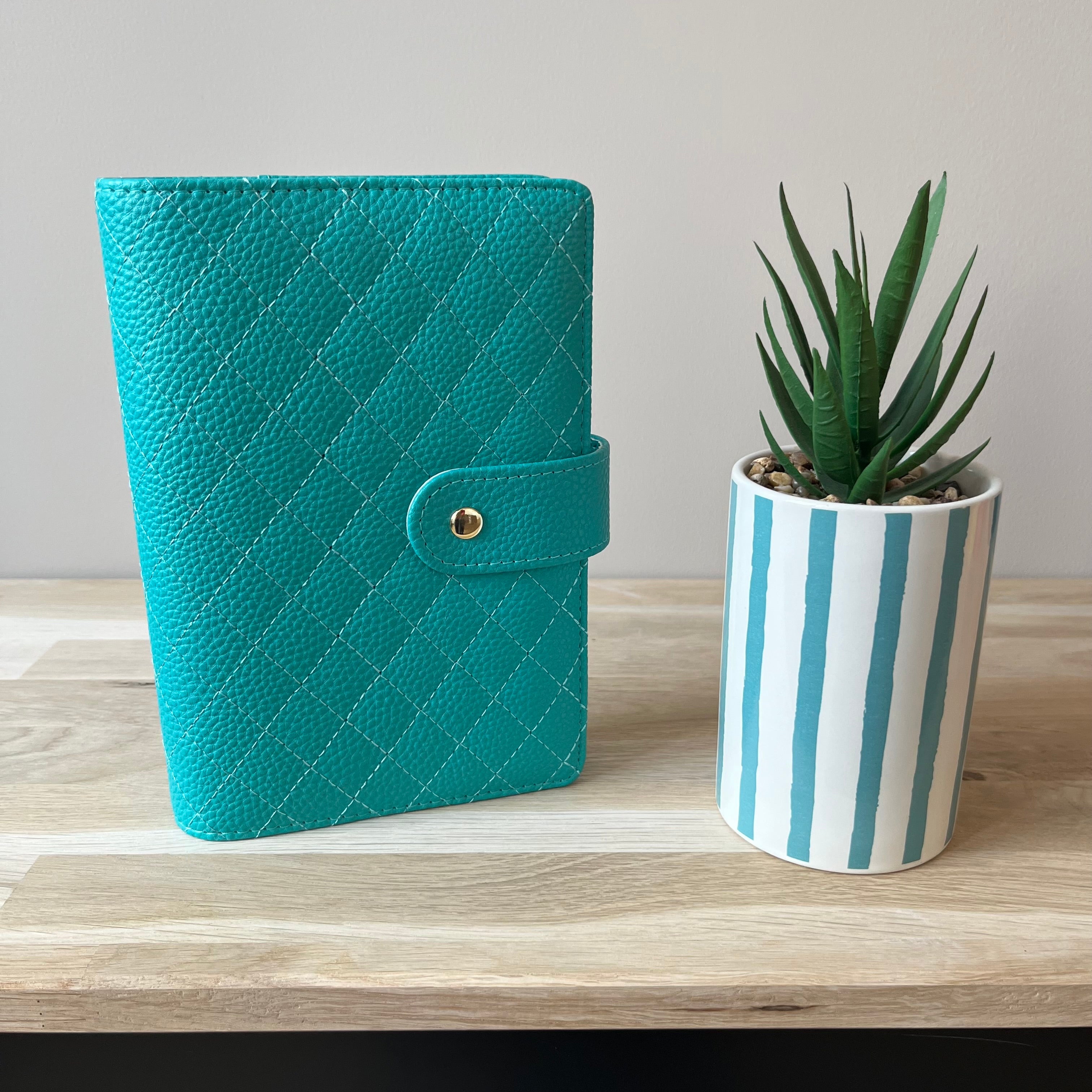 Quilted pebble budgetbinder A6