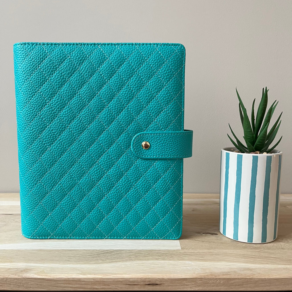Quilted pebble budgetbinder A5