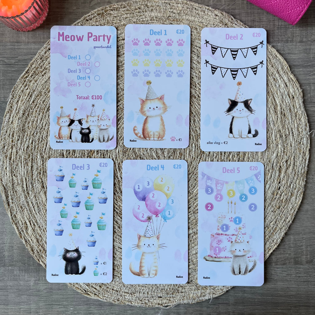 Meow Party spaarbundel A6