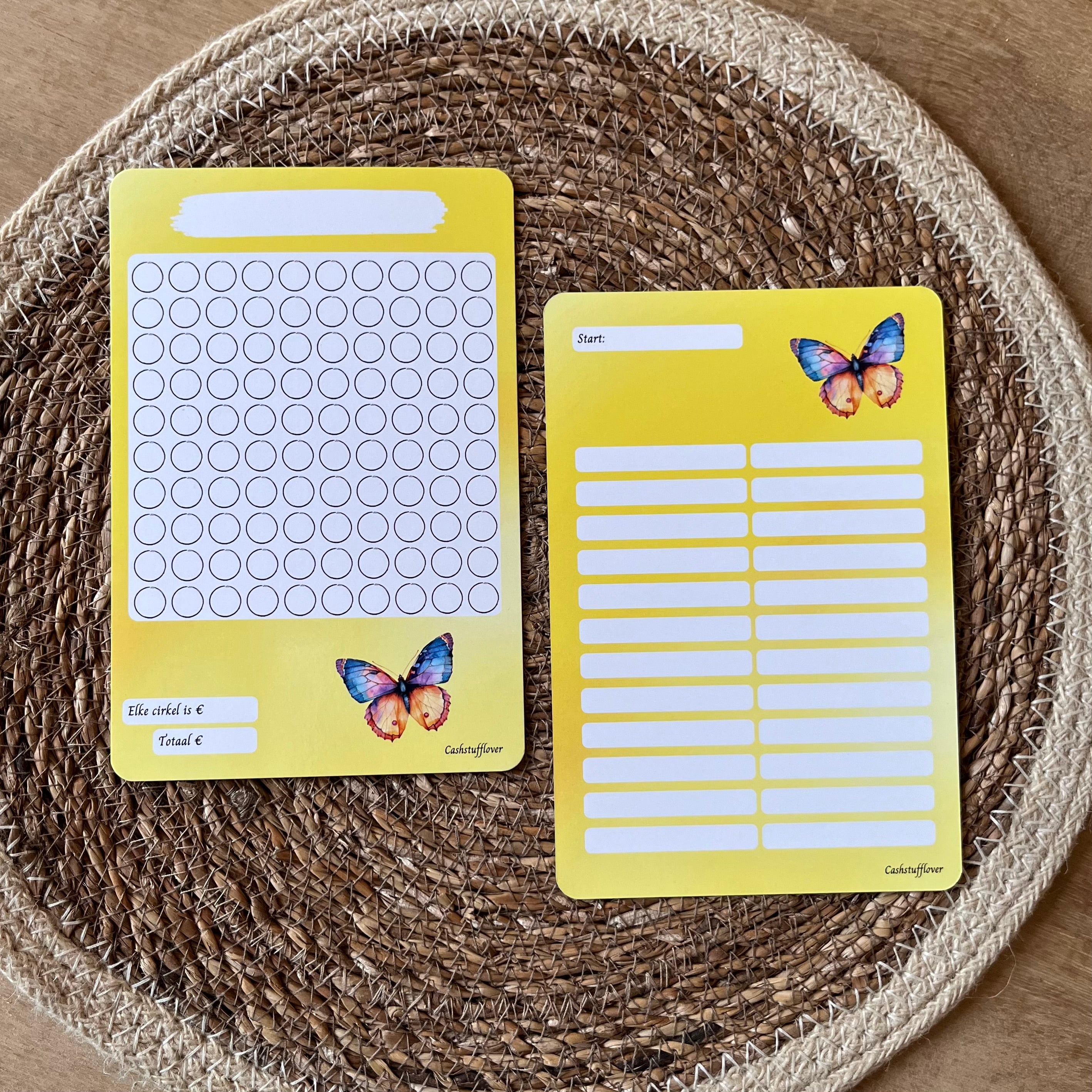 Doelen sparen vlinders A5