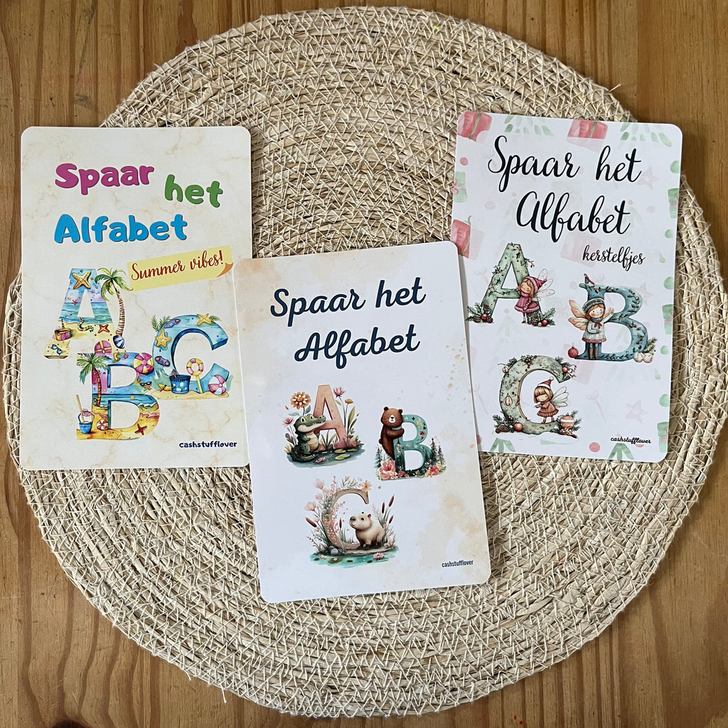 Spaar het Alfabet tiny’s - A5 en A7
