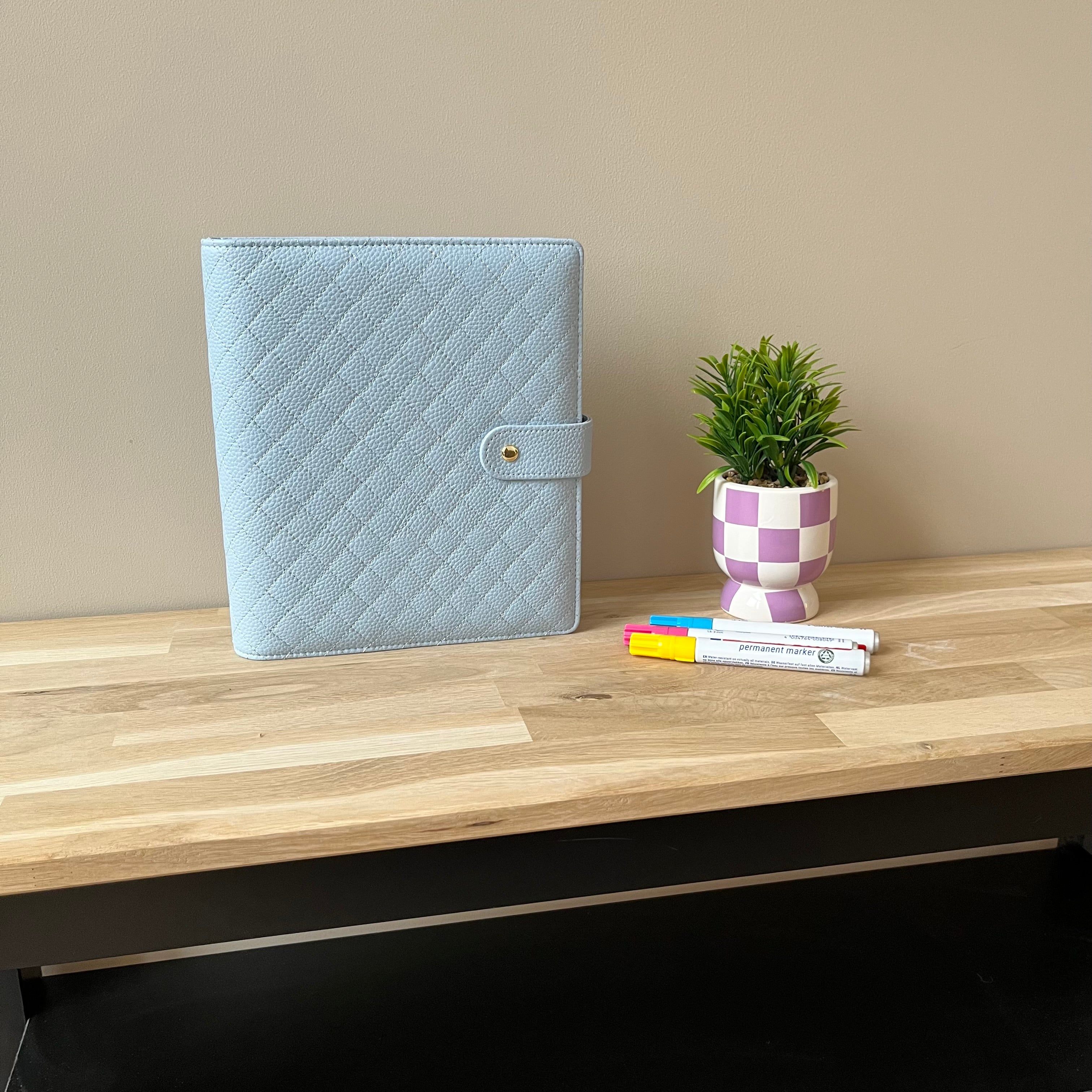 Quilted pebble budgetbinder A5