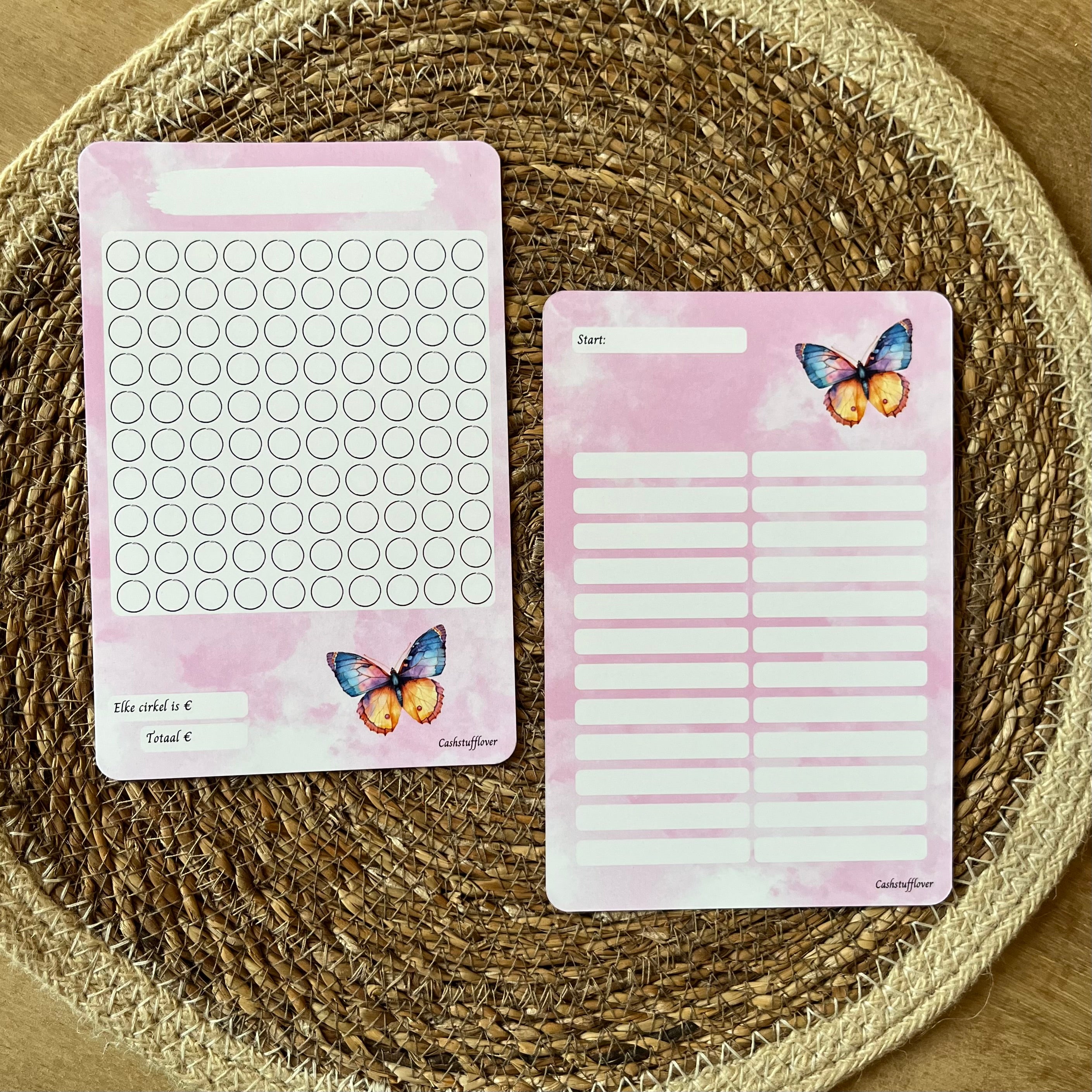 Doelen sparen vlinders A5