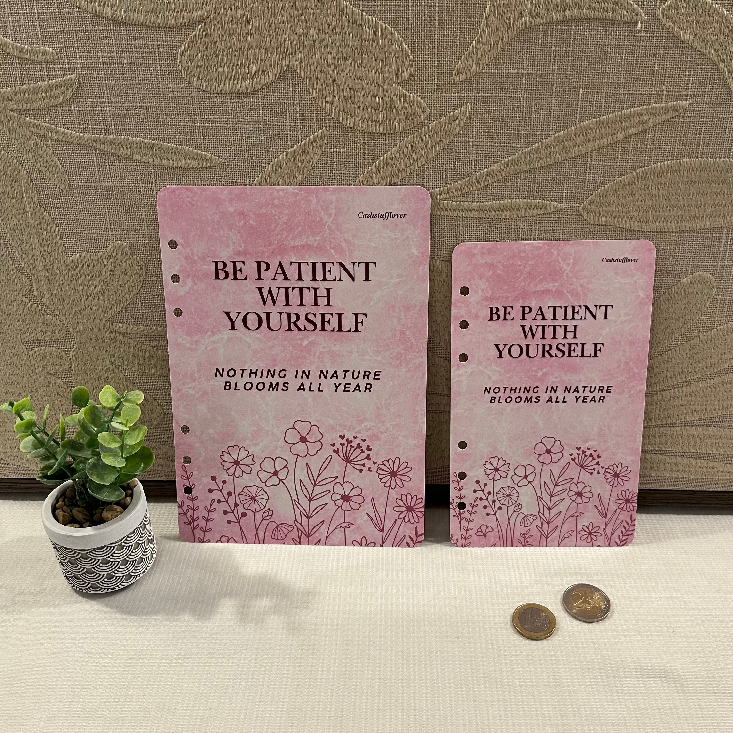 Be patient with yourself