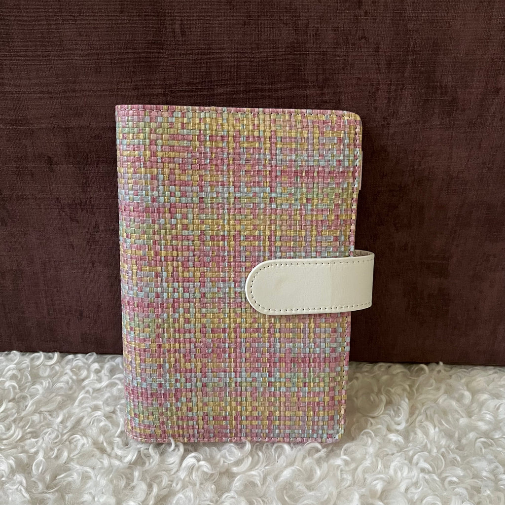 Kleurrijke budget binder A6 - roze