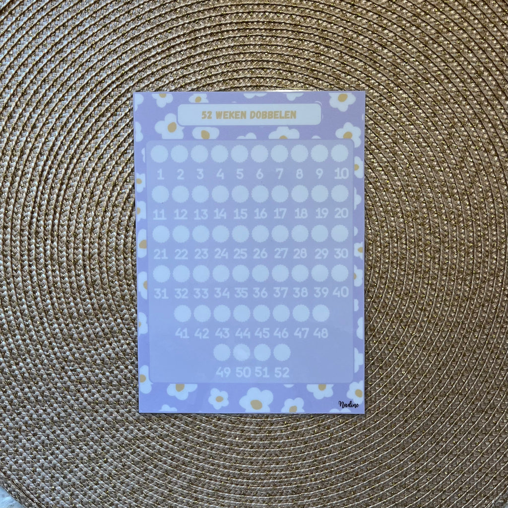 52 weken dobbelen A5