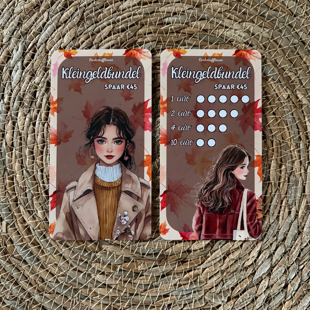 Kleingeldbundel herfstmeisjes - A6