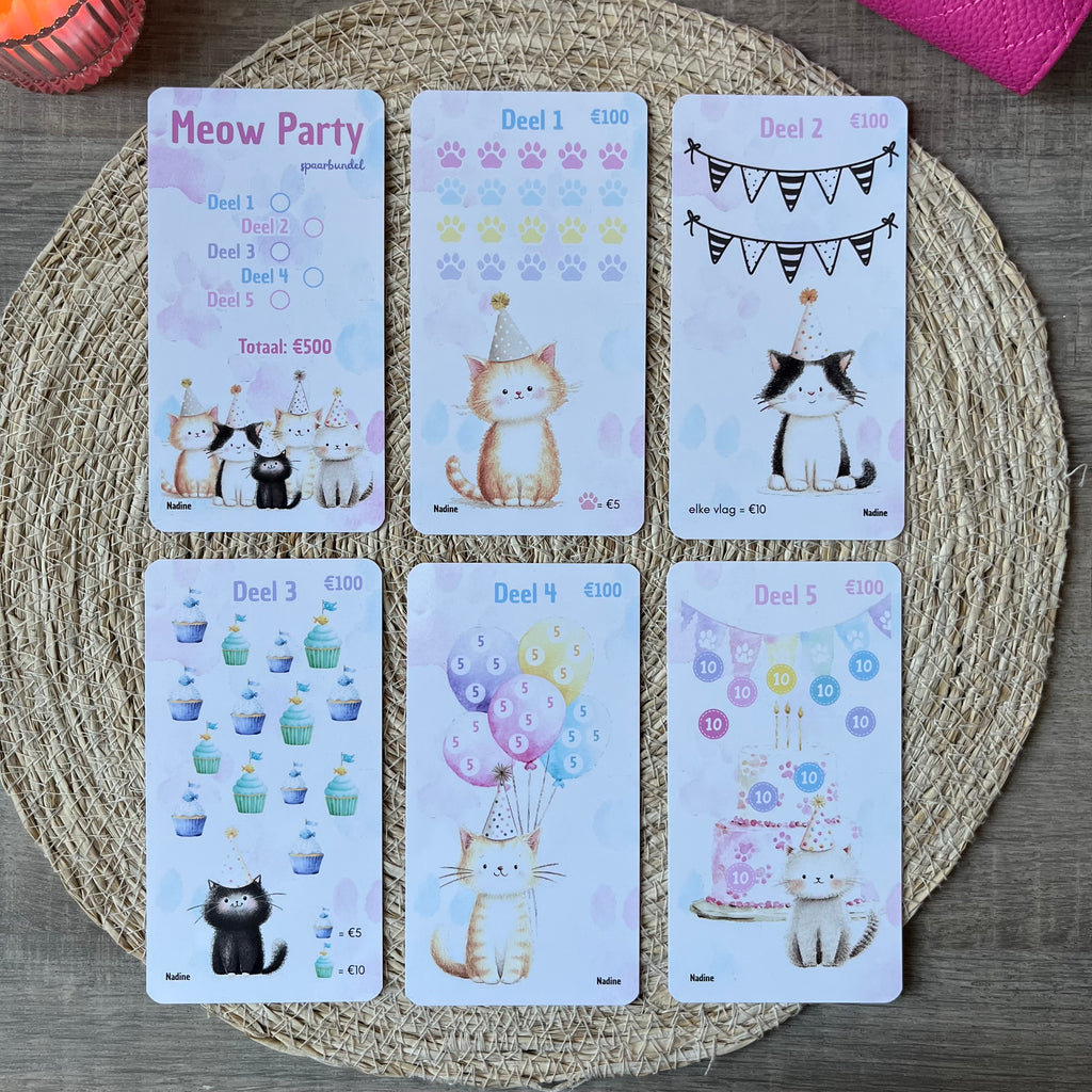 Meow Party spaarbundel A6