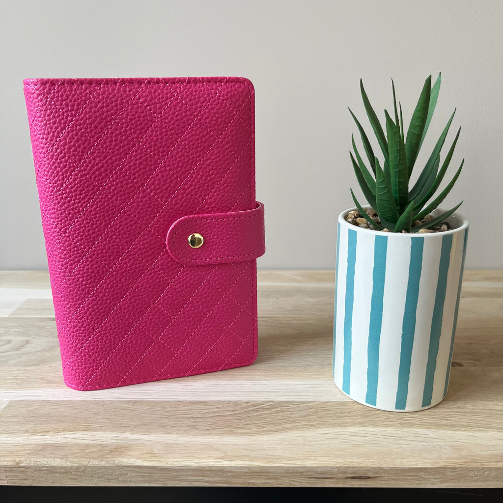 Quilted pebble budgetbinder A6