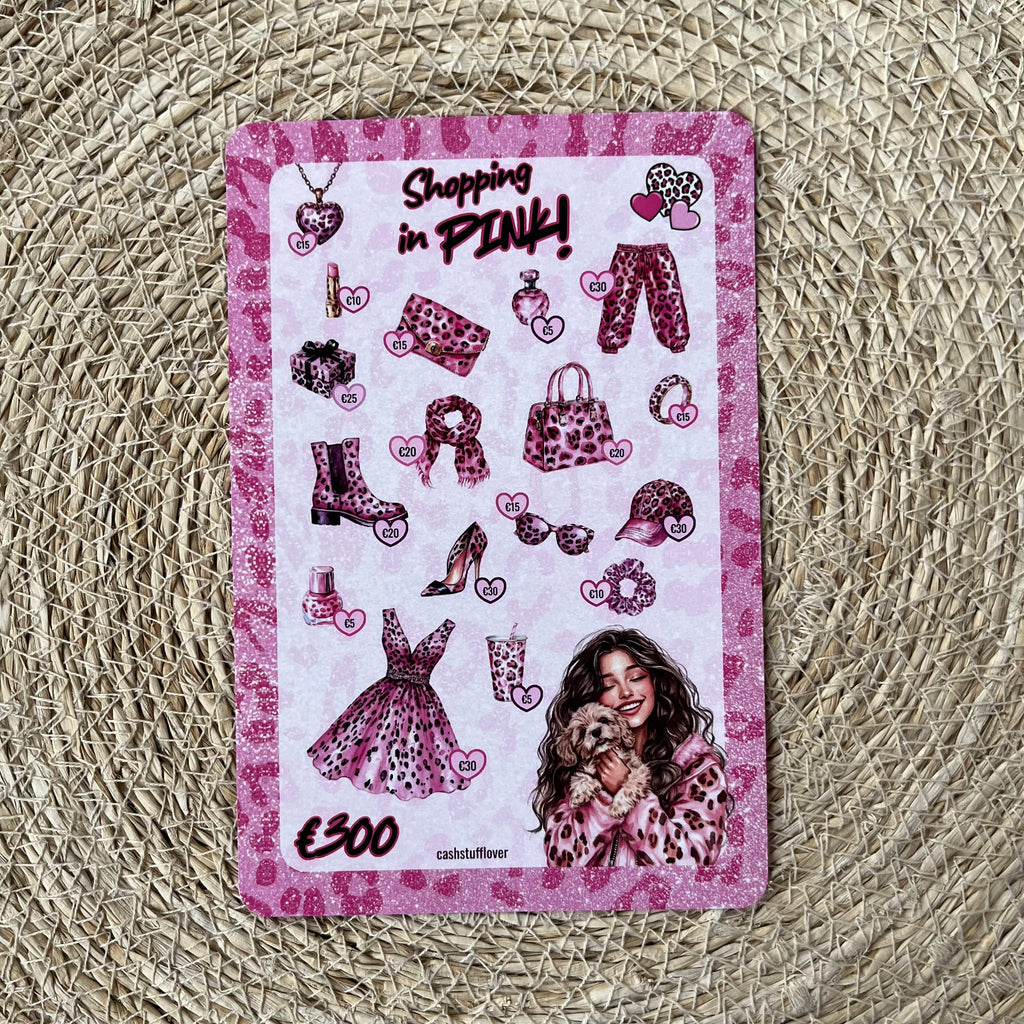 Shopping in PINK - A5